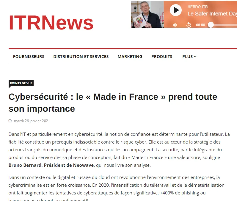 Article Made in France - ITRNews