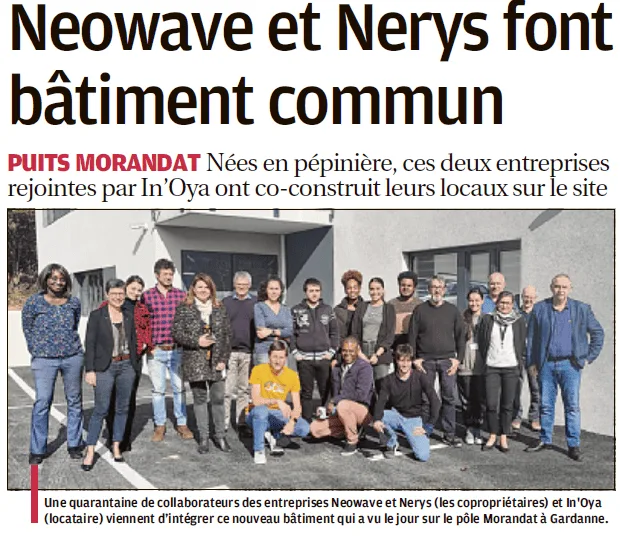 NEORYS, bâtiment commun de NEOWAVE et Nerys