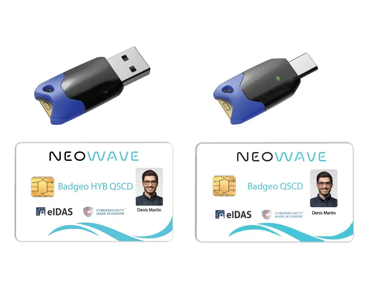 NEOWAVE ID 2.0 range with Winkeo, Weneo security keys and Badgeo smart card