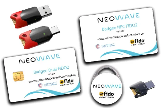 Gamme FIDO2 de NEOWAVE