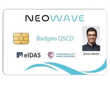 Badgeo-QSCD Carte à puce Badgeo QSCD de NEOWAVE